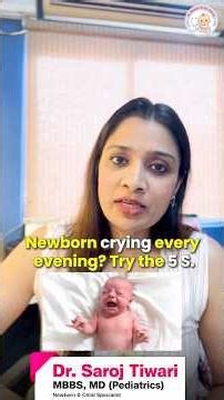 How to Calm a Crying Newborn Baby | 5 S Method #newborn #shorts