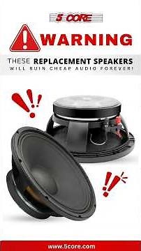 Unleash Powerful Sound with the 5 Core 10-Inch Full-Range Speaker!