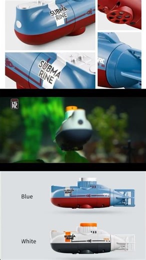 LSRC mini RC submarine - the cutest little RC toy underwater! #rc #rcsubmarine #lsrc #submarine