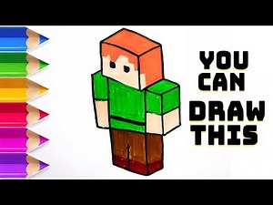 How to Draw Alex from Minecraft | Easy Step-by-Step Tutorial!