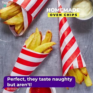 HOMEMADE OVEN CHIPS 🍟 These take 5 mins to prepare! 👌 FULL RECIPE 👉👉 https://pinchofnom.com/recipes/homemade-oven-chips/ Our THIRD cookbook is available for pre-order! 🥳 Order Pinch of Nom: Quick & Easy NOW 👉👉 https://pinchofnom.com/products/quick-easy/ | Pinch of Nom