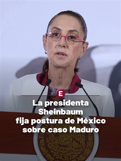 📰🌎La presidenta Claudia Sheinbaum comparte la postura de México ante la detención del presidente Nicolás Maduro, por parte de Estados Unidos. @claudia_shein #ClaudiaSheinbaum #México #Venezuela #NicolásMaduro #EstadosUnidos #Política #Mañanera #Noticias #ImagenDigital