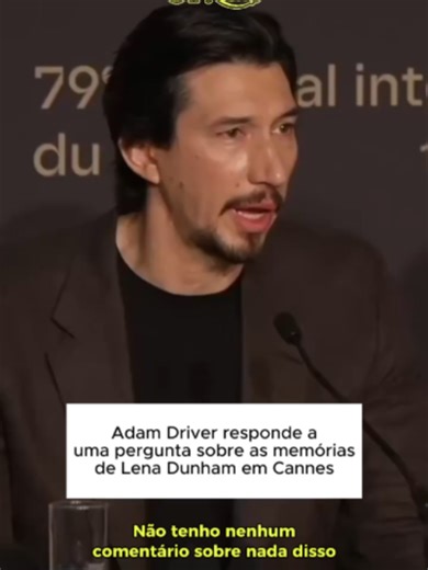 Em Cannes, Adam Driver se recusou a responder perguntas sobre as alegações de comportamento agressivo feitas por Lena Dunham em seu livro. Ele disse que está guardando tudo para quando escrever seu próprio livro. O ator está no festival divulgando o drama policial 'Paper Tiger'. 👀 📷: @Variety / X