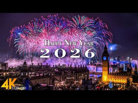 Happy New Year 2026 4K - Colorful Firework Display Around the World | Firework Sound🎇Countdown 2026.