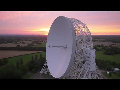 Lovell Telescope at sunset