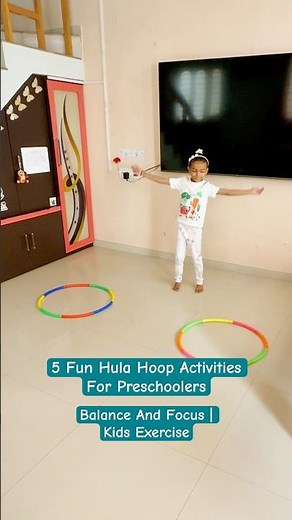 5 Fun Hula Hoop Activities For Preschoolers | Balance And Focus | Kids Exercise #exercise