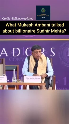 Global Entrepreneurs Today on Instagram: "Billionaire Mukesh Dhirubhai Ambani on Sudhir Mehta & the Torrent Group Mukesh Ambani has often spoken with respect about entrepreneurs who quietly build world-class institutions, and Sudhir Mehta of the Torrent Group stands out as one such leader. He has acknowledged how Torrent grew with discipline, strong governance, and a long-term vision across power, pharmaceuticals, and infrastructure. For Ambani, leaders like Sudhir Mehta represent the backbone o