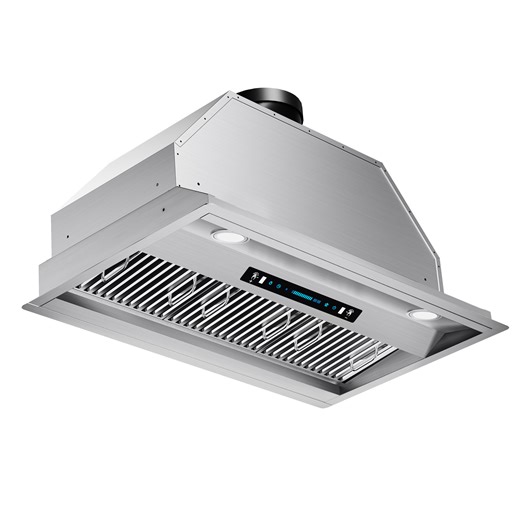 Terisitar 42 in. 900 CFM Convertible Insert Range Hood With Remote Control, 4-Speed And Permanent Filter In Stainless Steel & Reviews | Wayfair