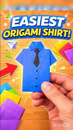 Easiest Origami Shirt Diy Craft