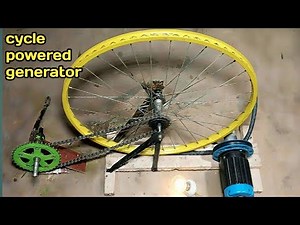 How to make cycle powered generator at home.