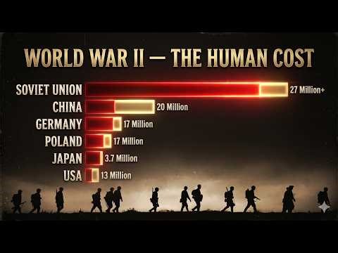 World War II: The Human Cost — Monthly Deaths by Nation (1939–1945)