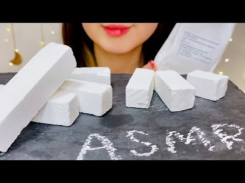 【咀嚼音】食べられるチョークとフローレット食べてみた！【ASMR/eating sounds】