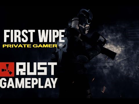 RUST" new wipe days survived /solo playing vanilla server...