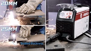 ANDELI 50Amp Plasma Cutter Maximum Cut Thickness 1-3/16″(30mm) Low Frequency DC Inverter IGBT Air Plasma Cutting Machine CUT-50 Pro XS (110V/220V)