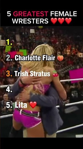 5 Greatest Female Wrestlers Of All Time #wwe #wrestlers #wrestling #divas
