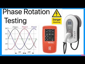 Using a 3 Phase Rotation Tester To Check Phase Wiring on Zappi 3 Phase EV Car Charger etc