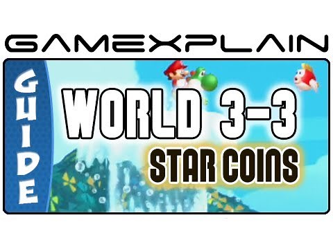 New Super Mario Bros. U - Sparkling Waters-3 Above the Cheep Cheep Seas Star Coins Guide