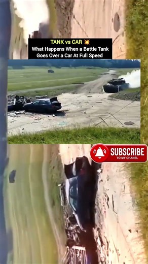 Watch This Tank CRUSH a Car in Seconds 🚗💥