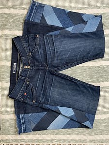 Reworked Patchwork Flared Jeans - Etsy