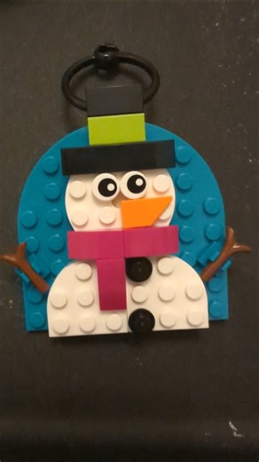 snowman Lego tree ornament