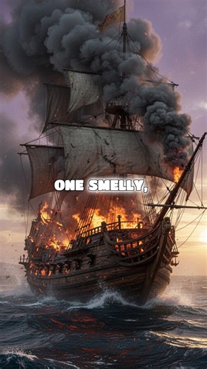 One fire ship drifted off course in 1588, yet its flames helped break Spanish formation. Here’s the lesser known moment that turned confusion into catastrophe at sea. #YouTubeShorts #WorldHistory #NavalWarfare #SpanishArmada