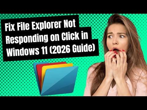 Fix File Explorer Not Responding on Click in Windows 11 (2026 Guide)