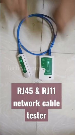 How to Test CAT6 and Telephone Cables with RJ45 and RJ11 Network Cable Tester