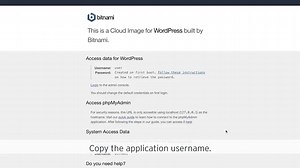Find application credentials