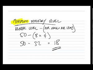 Blog on inventory control levels