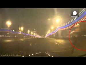 Dashcam records Nemtsov murder site moments after his death, Russia