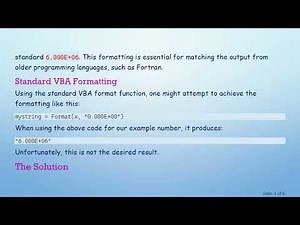How to Format Scientific Numbers in a Non-Standard Way Using VBA