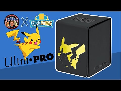 PIKACHU Deck Box Pokemon - Ultra Pro Alcove Flip unboxing review - Pokemice 103