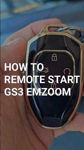 HOW TO REMOTE START GS3 EMZOOM #emzoom #remotestart #remotekey #gac