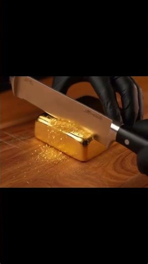 Cutting crystal gold ASMR #asmr #shorts #asmrsounds