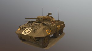Ford M8 Greyhound - 3D model by peter54