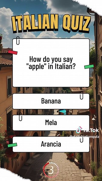 Italian Vocabulary Quiz: Learn Fruits in Italian