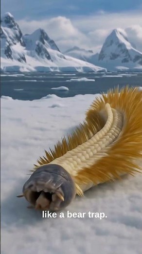 Eulagisca gigantea: The Antarctic Worm That Hunts Like a Monster!🐛❄️ #shorts #antarctica