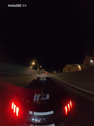dodging bills like💰 #construction #360camera #nightmode #nightride #mustanggt