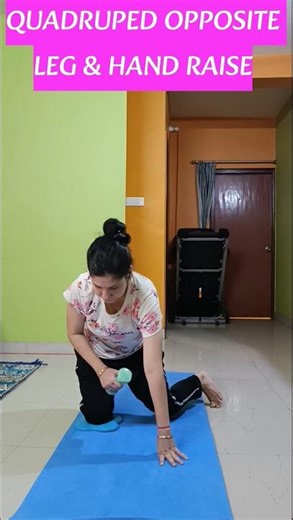 Quadruped Opposite Leg & Hand Raise | Day - 3 #fitness #yoga #legworkout #legday #legexercise