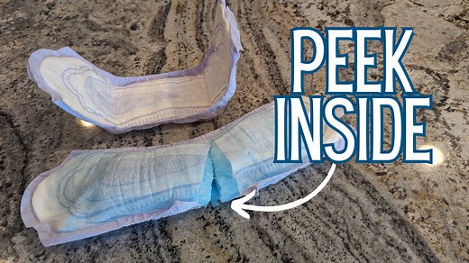 Watch See How It Works! A Look Inside Poise Incontinence Pads on Amazon Live