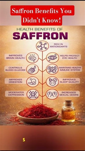 🌺 Saffron (Kesar) Benefits You Didn’t Know 😱🔥 #saffronbenefits #kesari #naturalmedicine
