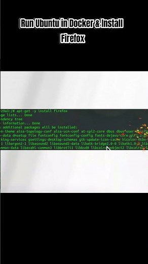 Run Ubuntu in Docker & Install Firefox