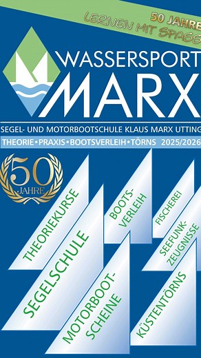 🎯 Sportboot-See Theorie Kurs in Utting! Am 15. & 16.11.2025 geht’s los bei der Segel- & Motorbootschule Klaus & Michael Marx! Mach jetzt deinen Sportbootführerschein See – und hast den Schein bis zum 12.12.2025 in der Tasche! 🏆 🚤 2026 mit Motorbootschein durchstarten? Klar! Die Praxis-Ausbildung läuft auf unserem Motorboot mit fester Kajüte & Heizung – Kälte kennen wir nicht 😉 💪 Auch Praxistunden für Selbstlerner möglich! 📍 Utting am Ammersee 🌐 www.segelschulemarx.de 📞 0152 25663949 #Spo