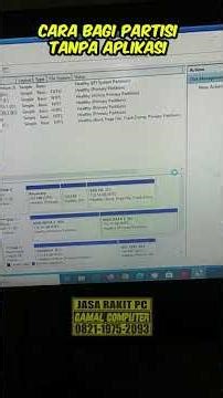 Cara Mudah Membagi Partisi Hardisk & SSD di Windows 10 dan 11 Tanpa Aplikasi