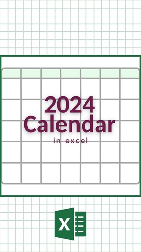 CheatSheets on Instagram: "2024 Calendar in Excel‼️ 🗂️ Don’t forget to save this post! 🧑‍🏫 Get your FREE Excel templates with the link in our bio! 🤯 Follow us on TikTok, YouTube, Twitter, Threads, and more with the link in our bio! #excel #exceltips #exceltricks #spreadsheets #corporate #accounting #finance #workhacks #tutorials"