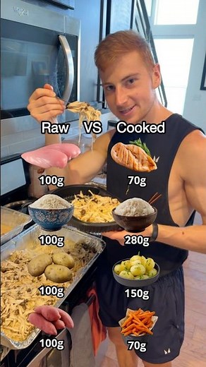 RAW VS COOKED FOODS 👀
