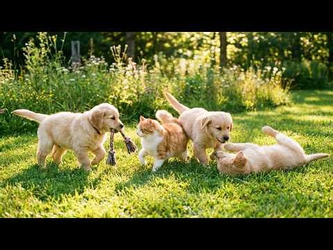 🐶🌿 Adorable Puppies Playing in the Sunshine | Cute Dog Barking Moments