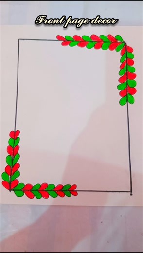 Easy front page decor #short #shortviral #papercraft #diy #diy & craft with astha ❤