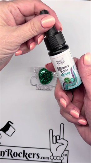WAIT… THE GLITTER IS ALREADY IN THE UV RESIN?! Yep. No mixing. No glitter mess. No extra steps. Just pour Resin Rockers Glimmer Cure, cure it, and WATCH THAT SPARKLE HIT. This might be the easiest way to make a resin project look like you did WAY more work than you actually did. #ResinRockers #GlimmerCure #UVResin #ResinTok #ResinCrafts