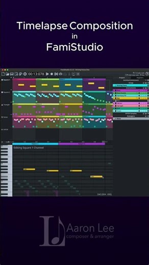 Timelapse composition in FamiStudio